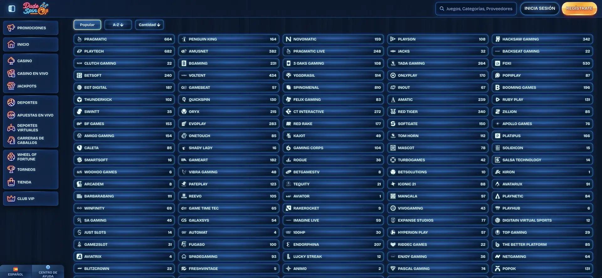 Categorías De Tragaperras En Dudespin Categorías De Tragaperras En Dudespin
